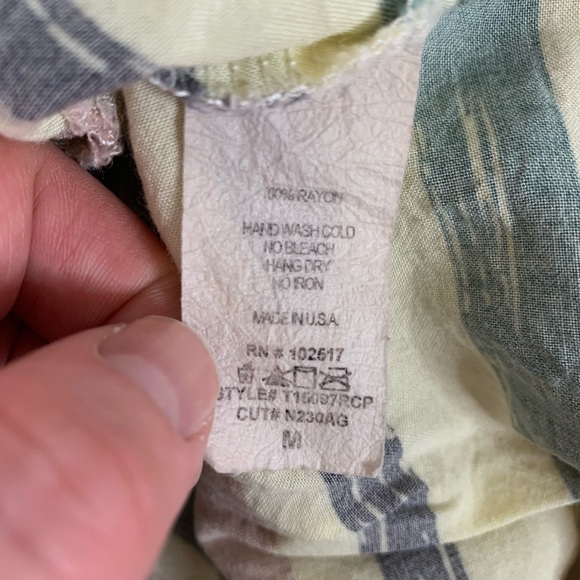 Soprano striped top scoop neck 3/4 balloon sleeve M - Picture 9 of 11